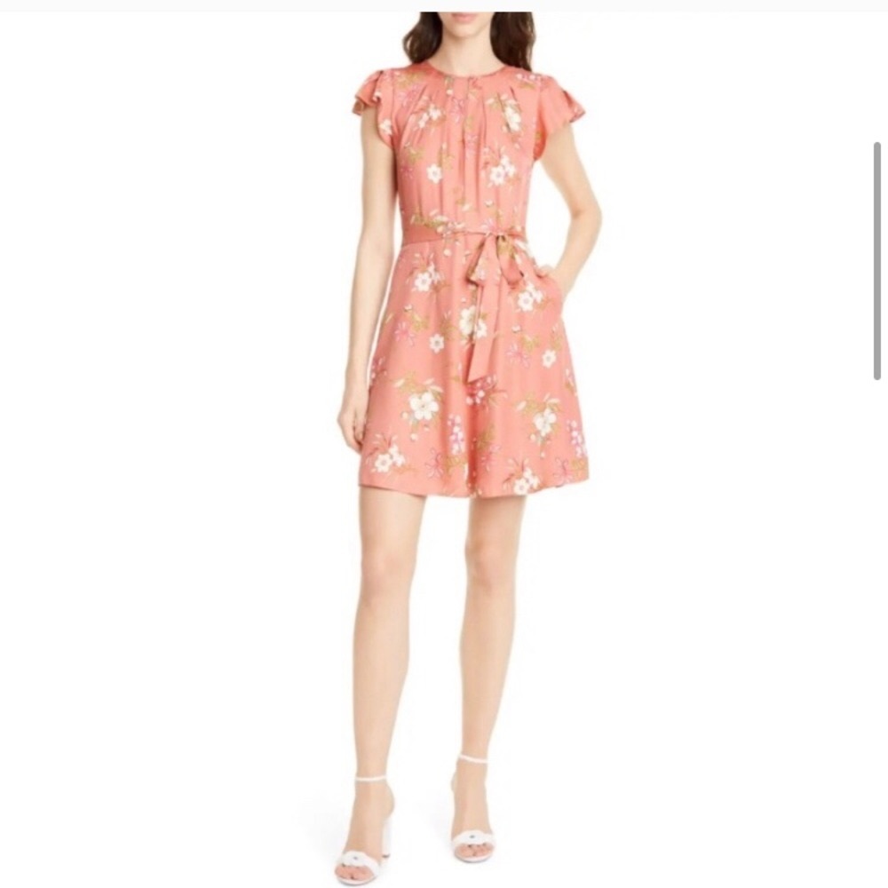 Rebecca Taylor Lita Floral Silk Blend Dress